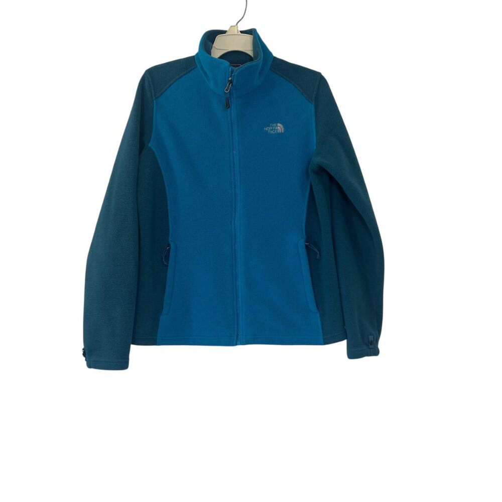 The North Face Womens Teal Athletic Zip Up Jacket Size Large
